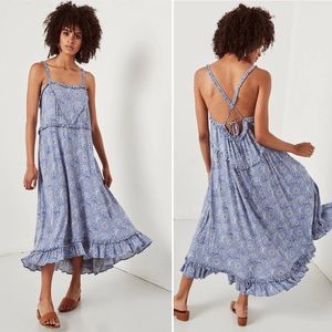 EUC Spell Celestial Midi Dress in Chambray